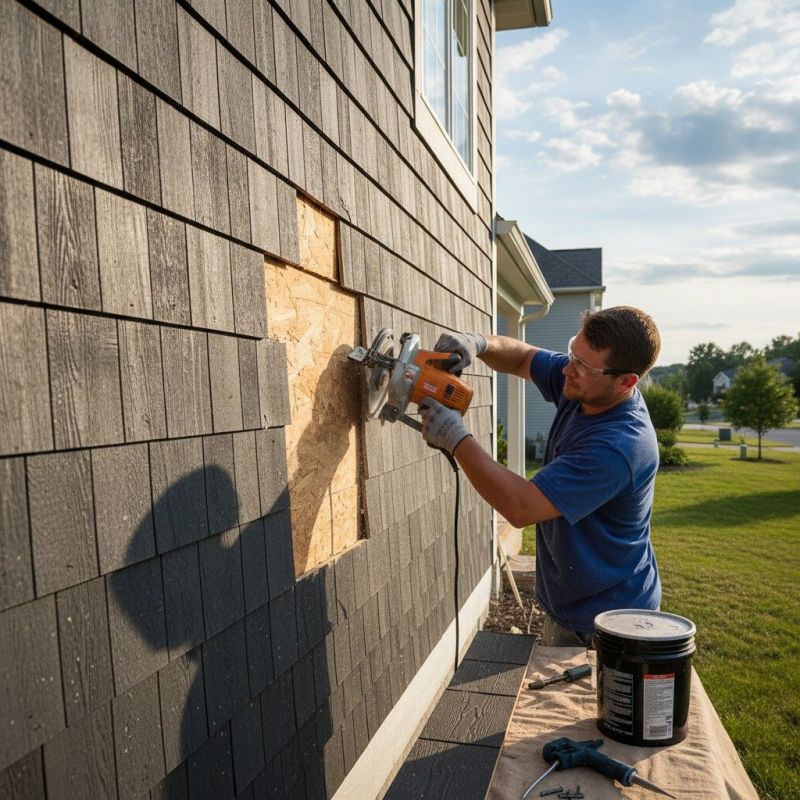 Wood Siding Repair And Painting