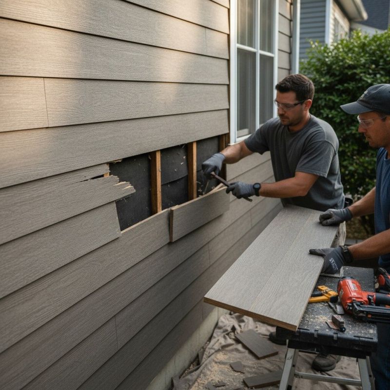 Wood Siding Repair And Painting